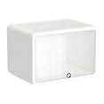 thumbnail image 4 of Caja de almacenamiento moderna y resistente al polvo con tapa abatible para el escritorio: uso versátil: vitrina para cosméticos, caja de papelería pa, 4 of 7