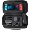 thumbnail image 1 of ATTOE Portable Case for ATTOE Switch, Travel Carrying Hard Shell Box Holder Protective Storage with 12 Game Cartridge Card for ATTOE Switch 2017 Console, Gamepad, Charger & Cable - Black, 1 of 6