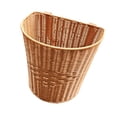thumbnail image 4 of Cesta de mochila de ratán sintético multiusos para granja, jardín, fin de semana, tejida a mano, con correas para los hombros, ligera, 4 of 9