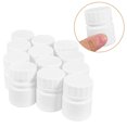 thumbnail image 1 of BESTYASH 20pcs Alloy Small Bottle White For Travel And Medication Organizer, 1 of 8