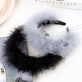thumbnail image 2 of Festival Accessories women Headwear Hair Band Fluff Headbands Stage Performance Feather GREY, 2 of 8