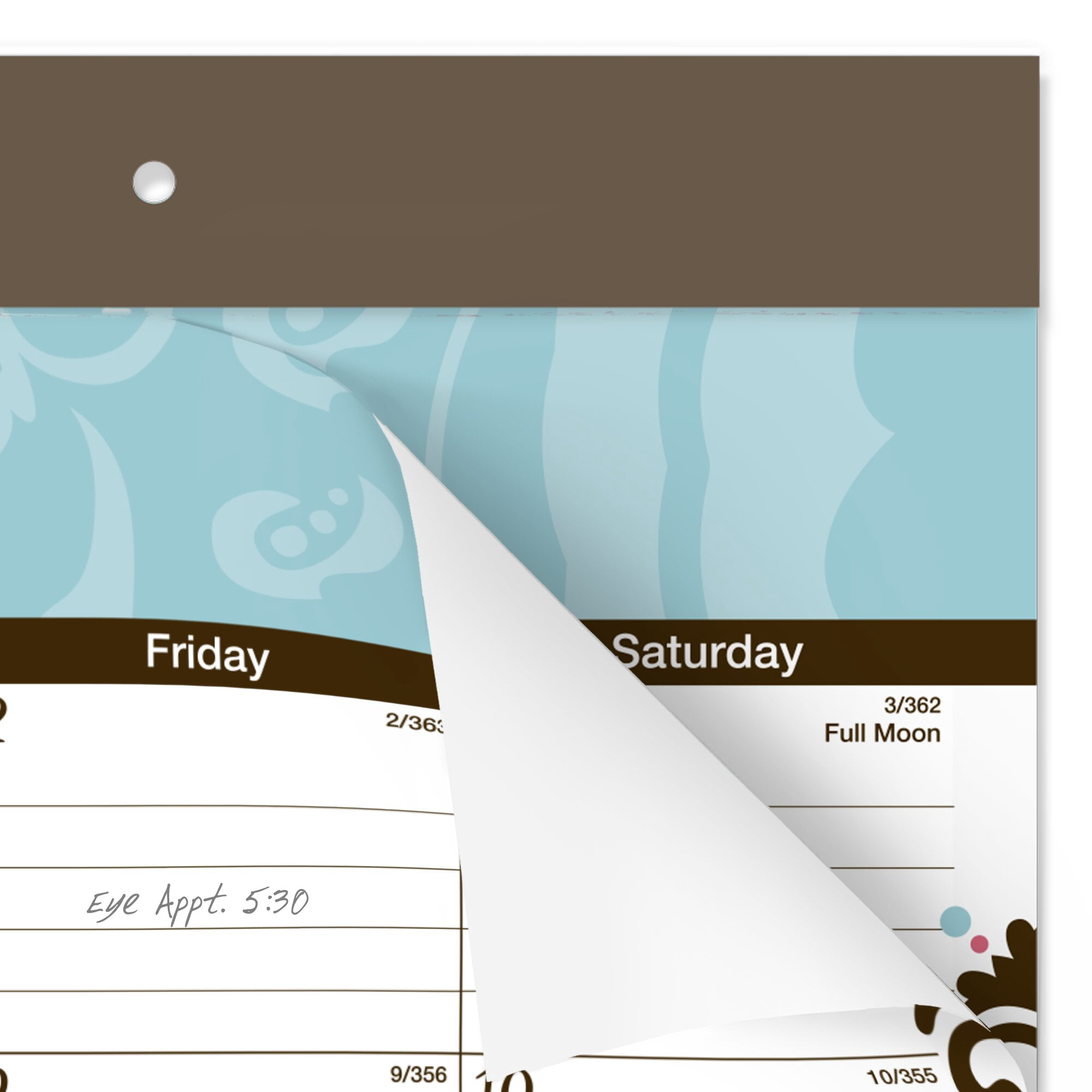AT-A-GLANCE Suzani 2026 Monthly Desk Pad Calendar Standard 21 34 x 17 - Desk Pad