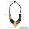thumbnail image 6 of Fashion Buffalo Horn Wooden Gemstone Choker Beaded Necklace for Women Jewelry Birthday Christmas Gifts Chakra Statement Jewelry Size 20", 6 of 6