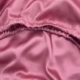 thumbnail image 4 of GFDYREE Full Silk Satin Fitted Sheet, Soft Deep Pocket Single Bottom Bed Sheets Sold Separately, Wrinkle Free, Non- Fading, Breathable, Fully Elasticized(Full Size, French Pink), 4 of 7