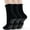 03 Black*3, variant on Yoga Non Slip Socks 3 Pairs Pilates Socks with Grip Women Grip Socks for Ballet Barre Home Workout Hospital Size 5-10