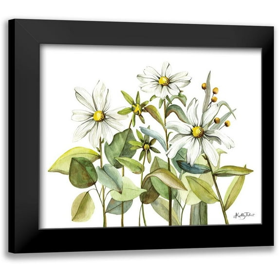 Talent, Kelley 18x15 Black Modern Framed Museum Art Print Titled - Field of Daisies