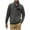 Dark Gray, variant on Men's Cotton Sweatshirt Winter Quilted Casual Quarter Button Collar Pullover Sweatshirts Fashion Fake Pocket Fall Tops Officewear Black XL