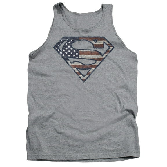 Superman - Wartorn Flag - Tank Top - X-Large