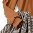 thumbnail image 6 of Big Girls Clothes 11T Girls Outfits 12T Girls Long Sleeve Solid Color Top Skirt 2PCS Fall Winter Clothing Set Brown, 6 of 8