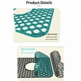 thumbnail image 4 of GJX Silicone Sink Protector,13.5x11.6x0.275in Middle Drain Kitchen Sink Mats Accessory,Folding Non-Slip Heat Resistant Sink Mat Grid for Bottom of Stainless Steel Porcelain Sink (Middle Hole), 4 of 7