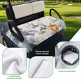 thumbnail image 5 of Golf Cart Seat Covers for 2 Seater,Thanksgiving Pumpkin Microfiber Cart Seat Towel Blanket,Fall Eucalyptus Autumn Leaves Beige Absorbent NonSlip Bench Seats Protector for Golf Course 51"x31", 5 of 9