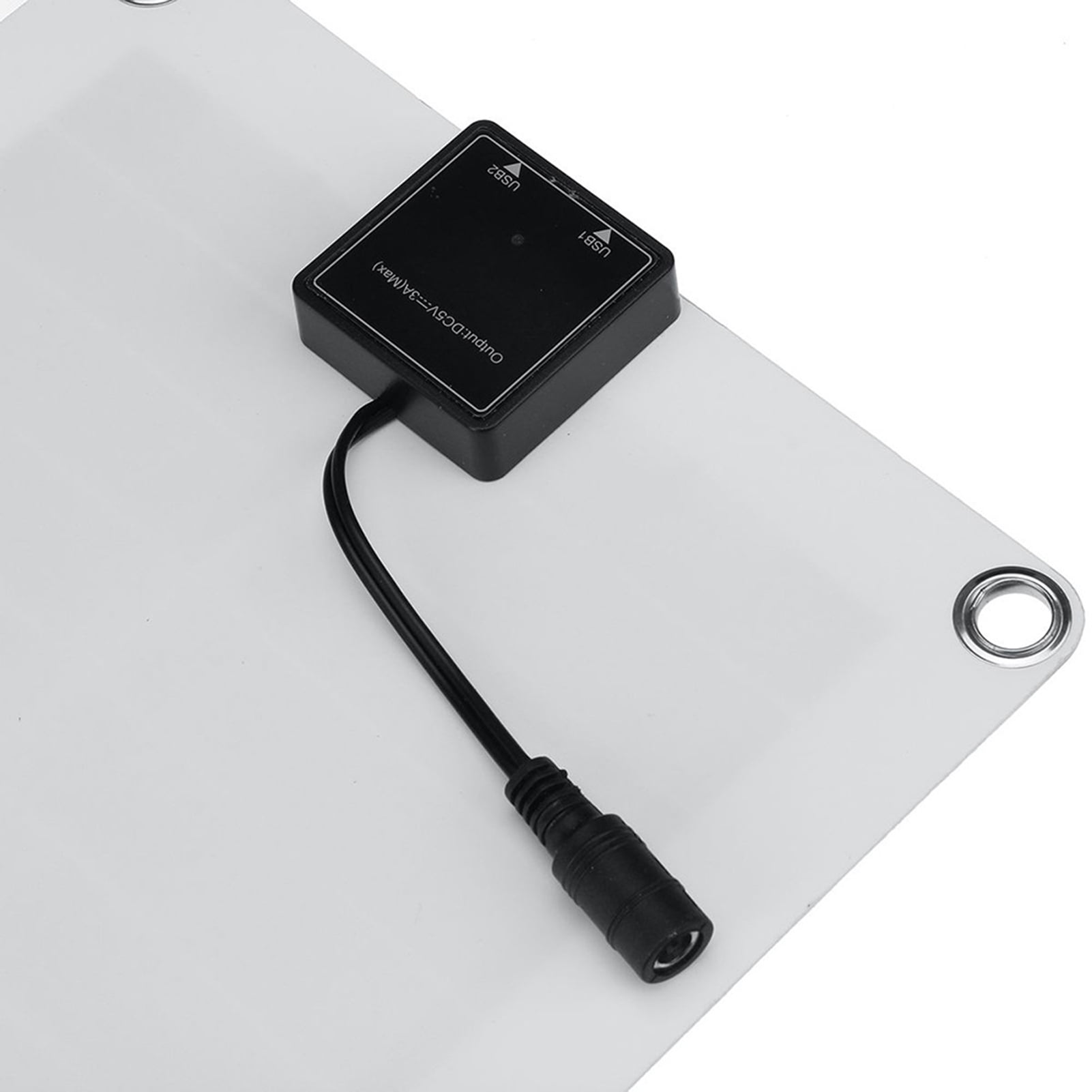 Solar Power Charger for Car RV Boat Flexible Solar Panel, 20W Portable Solar Charger with Dual USB Output and DC5521 Interface, for 12V Car Small Home Appliances Dual USB Charging Panel Kit