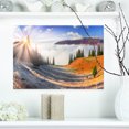 thumbnail image 1 of Yellow Beach Forest in Carpathians - Landscape Photography Canvas Print, 1 of 3