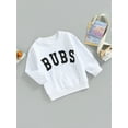 thumbnail image 3 of Sedceaty Kids Fall Sweatshirt, Toddlers Letter Print Crew Neck Long Sleeve Pullover Tops for Girls, Boys, 1-6 Years, 3 of 8