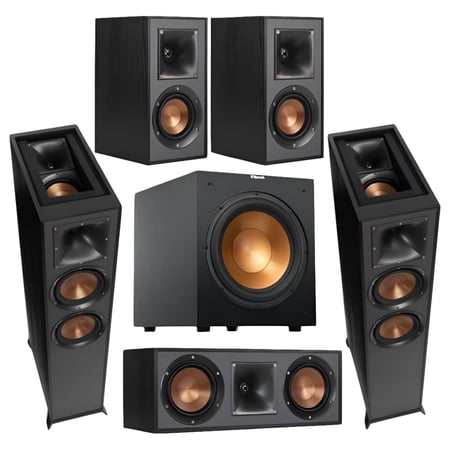 Klipsch 5.1 Home Theater Systems, Black, 49 lbs