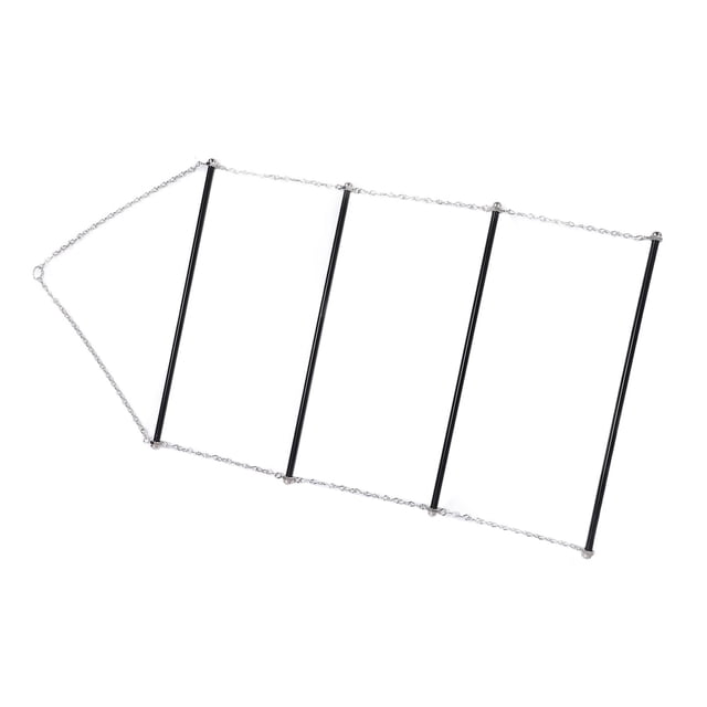 Estante de Manta de Silla, Bucle Colgante Superior Colgador de Silla de Colgilla Ahorrando 4 Capas Plegables Ajustables Para Puerta de Garaje de Granero