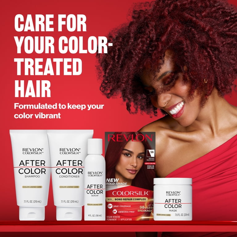 3 pack) Revlon ColorSilk Permanent Hair Color, Bond Repair Complex