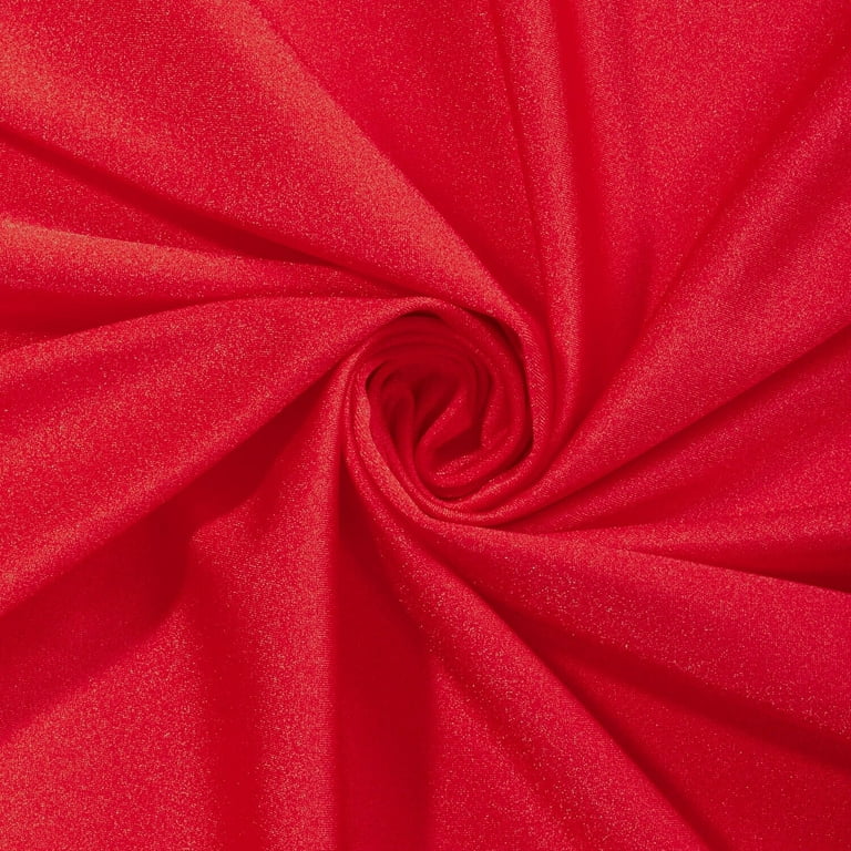 Shiny Milliskin Nylon Spandex Fabric 4 Way Stretch 58 wide Sold By The  Yard Many Colors (Red) 