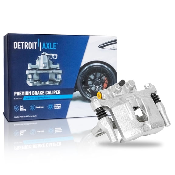 Detroit Axle - Rear Left Brake Caliper w/Bracket Replacement for Jeep Compass Patriot Dodge Avenger Caliber ancer Chrysler Cirrus 200 Sebring Lancer