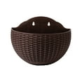 thumbnail image 1 of Maytalsory Wall Plastic Pot For Easy Installation And Wide Usage ABS Plastic Flowerpot Flower Pot Widely Used Drainage Coffee 1Set, 1 of 6
