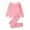 Pink, variant on CYRBOKO Toddler Girls Thermal Sets, Long Sleeve Seamless Elastic Waist Cotton Underwear sets Pink Size 4-5 T