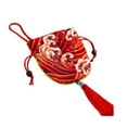 thumbnail image 1 of Sachet Bag Traditional Chinese Style Delicate Bags with Tassel Retro Pouch Pendant Printing Pattern Party Favor Ornament Red Type 1, 1 of 9