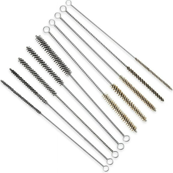 10 Pieces Wire Tube Brushes for Cleaning Pipe Tube Brass Brush Brass Pipe Cleaning y8423