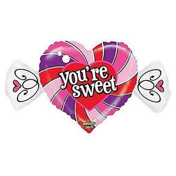 CANDY party supplies huge balloon, 37", Multicolored. Pack of 2