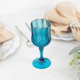 thumbnail image 2 of 6 Disposable 8 Ocean Cut Goblets Plastic Wine Glasses Party Events Tableware Decorations, 2 of 5