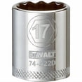 thumbnail image 1 of Stanley Consumer Tools 227931 0.37 in. Drive 17 mm 12 Point Shallow Socket, 1 of 1