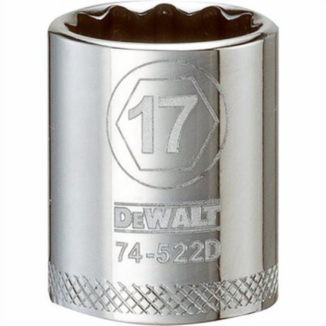 Stanley Consumer Tools 227931 0.37 in. Drive 17 mm 12 Point Shallow Socket