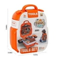 thumbnail image 3 of Aqestyerly Family Tool Box Toy Set Science Simulation Educational Suitcase Family Repair Kit Backpack Toy for Boys Girls Role Play Tools HWRETIE, 3 of 7