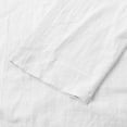 thumbnail image 2 of Lovskoo Women's Cotton And Linen Top Trendy Solid Color Button Up V-Neck Loose T-Shirt 3/4 Sleeve Shirts White, 2 of 9