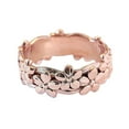 thumbnail image 2 of KDSJSXW Stackable Rings Flower Shape Around Rings Women Fashion Trend Full Flower Ring Ladies Jewelry Diamond Rings for Women Size 5 11 Love Ring Ring Set for Women Stackable Rings(Rose Gold,6), 2 of 5