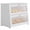 White, variant on BGTREND Bread Box With Trapezoidal Bamboo for Kitchen Countertop, Spacious Wooden Corner Bread Storage Container, Under Cabinet Organizer(Black,Monolayer)