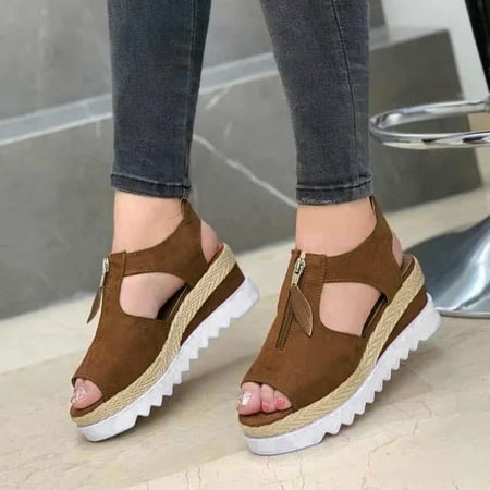 

FZM Women shoes Fashion Women s Casual Shoes Breathable Wedge Heel Outdoor Leisure Sandals