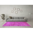thumbnail image 3 of Ahgly Company Indoor Square Persian Purple Traditional Area Rugs, 4' Square, 3 of 4