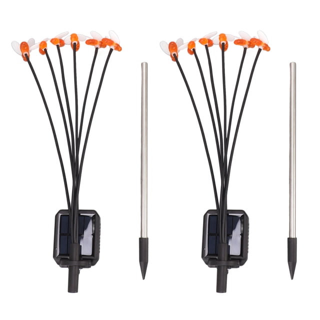 Luz de estaca decorativa impermeable, luz solar de estaca de abeja Luz solar de estaca de abeja Lámpara de jardín para césped Construcción robusta Jadeshay A