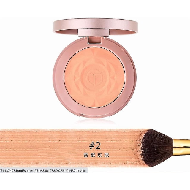 Blush Palette HUOGUO Blushes Bronzers Face Powder Peach 02