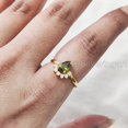 thumbnail image 6 of Green Tourmaline Promise Ring, 925 Sterling Silver, CZ Womens Ring, Natural Green Tourmaline Ring, October Birthstone, Christmas, Thanksgiving, Tiny Dainty Ring, Wedding Jewelry, Stacking Ring Set, 6 of 9