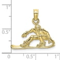 thumbnail image 3 of FJC Finejewelers 10k Yellow Gold Snowboarder Charm, 3 of 6