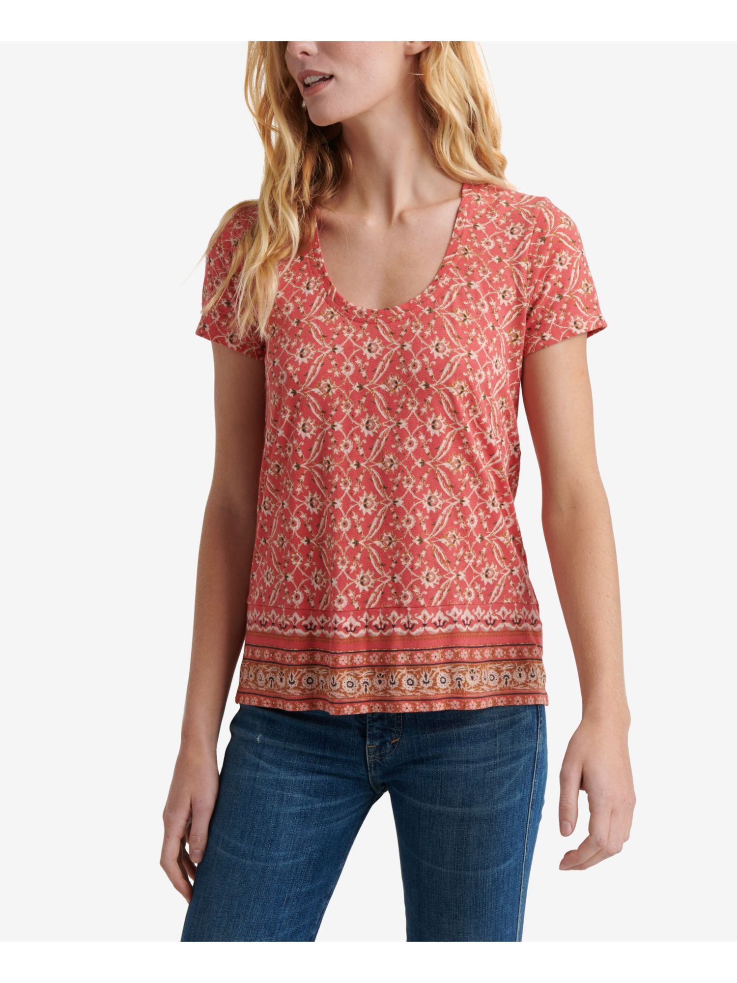 lucky brand red tops