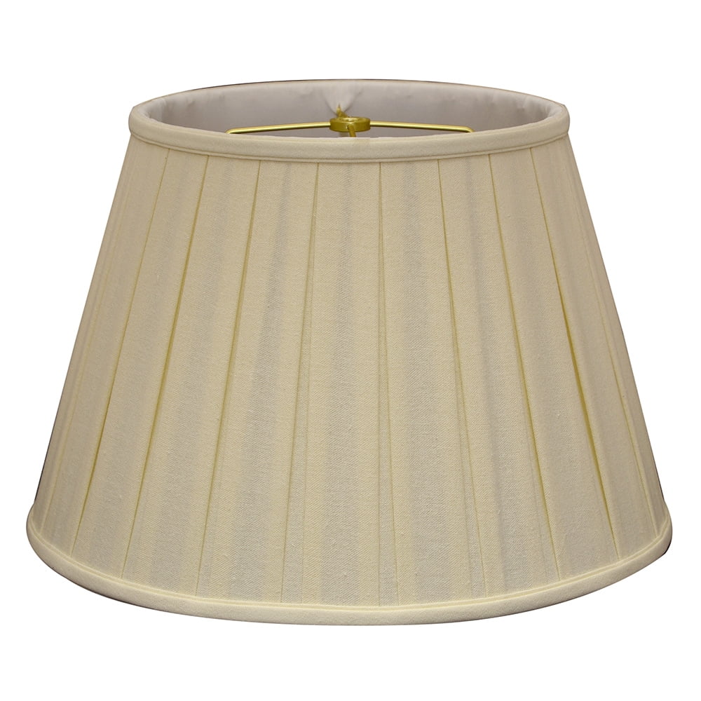 Royal Designs 16" Empire English Pleat Lamp Shade Linen White
