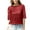 Red, variant on LEAVINGSUO 2026 50% off Clear! Womens Tops Fashion Women Fashion Half Sleeve Round Collar Printed T-Shirt Blouse Sequin Loose Tops