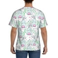 thumbnail image 3 of Vsdgher Rabbit Back View Print Men's Dry Fit Mesh Athletic Shirts Moisture Wicking Tennis T-Shirt Tops, 3 of 9