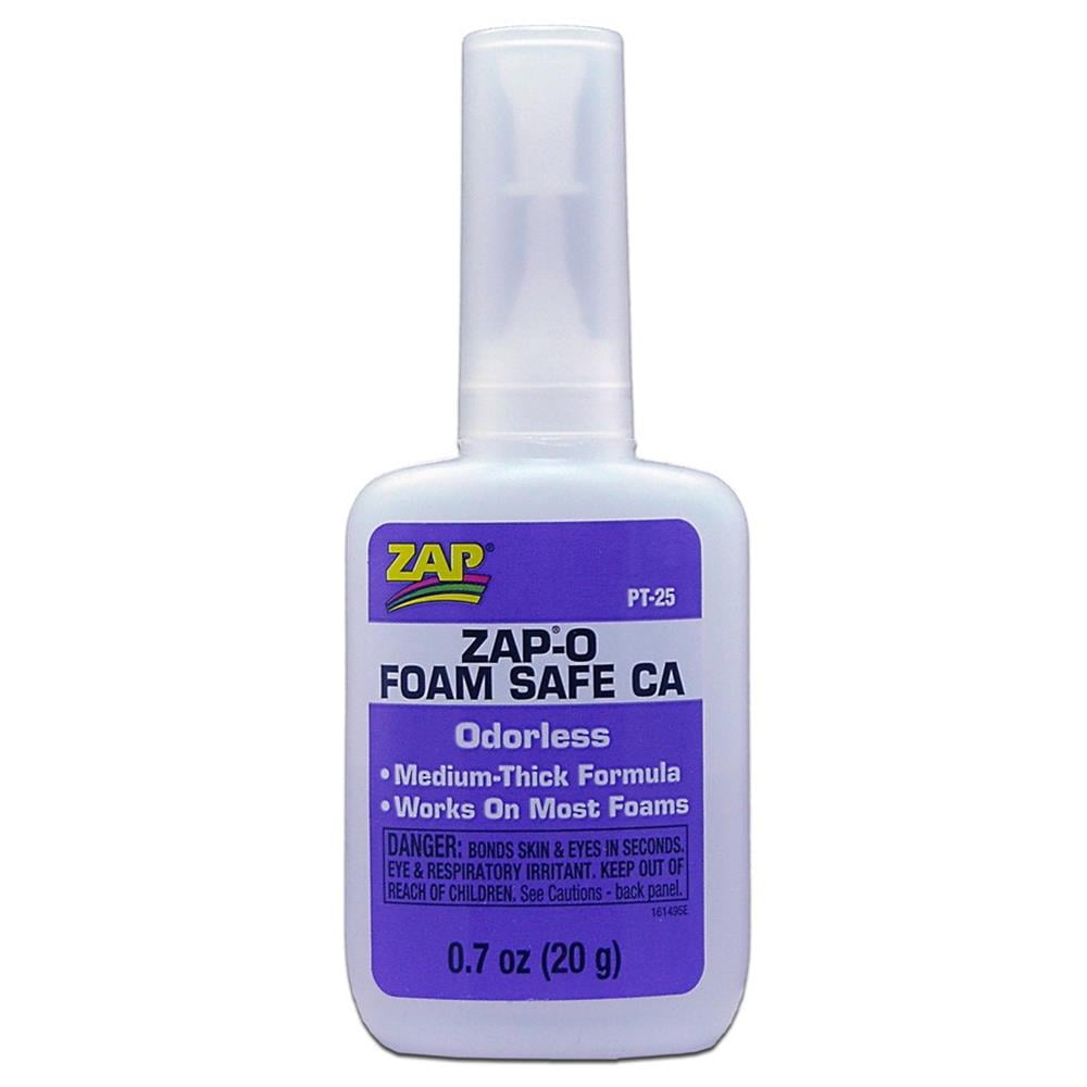 1 oz. Zap-O Foam Safe CA+ Odorless Zap-a-Gap ZAPPT-25