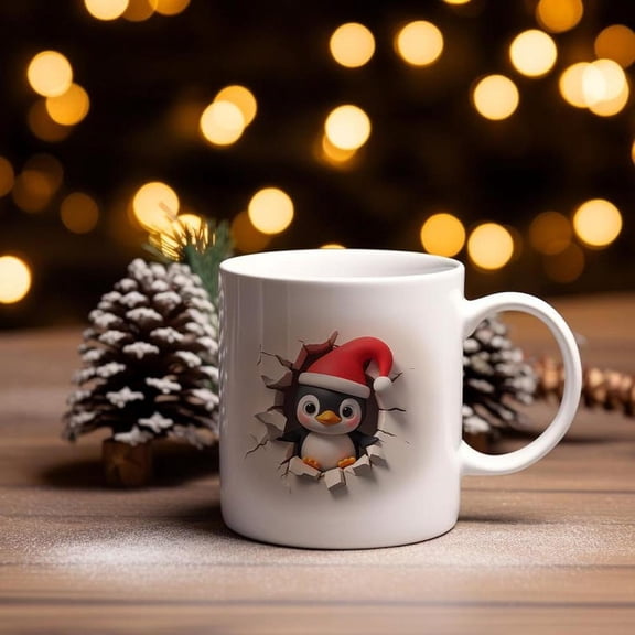 Item #379 Penguin Mug CH1Ristmas