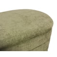 thumbnail image 6 of Jackie Storage Bench in Contemporary Leaf Green Multi-Weave Fabric on Solid Wood, 6 of 7