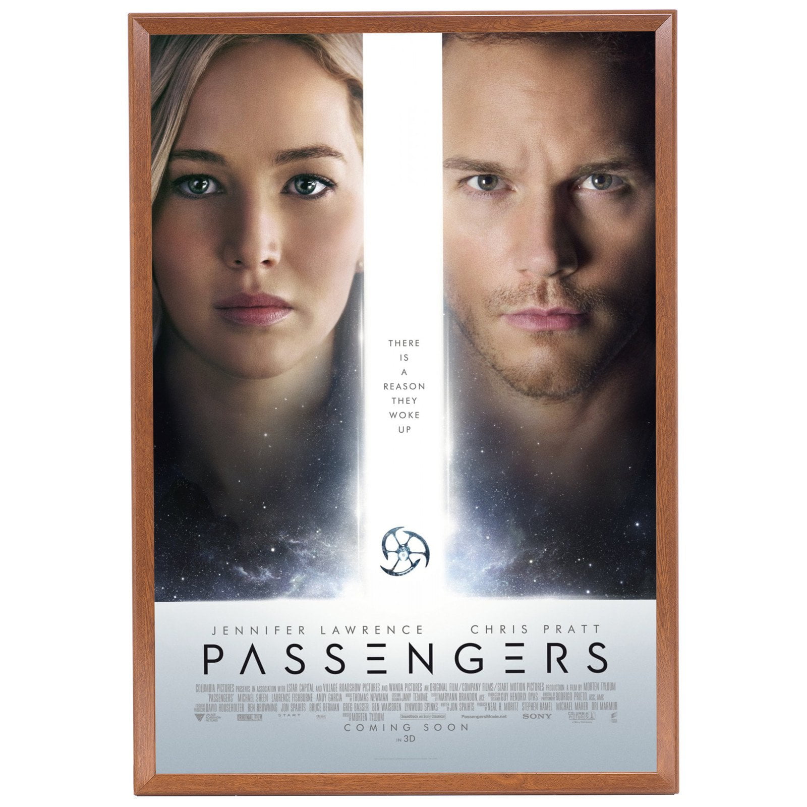 Wood Finish Movie Poster Frame 27x40 Inches, 1.25' Aluminum Profile