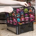 thumbnail image 6 of KLL Monstrous Cartoon Characters Print 4 Slice Toaster Dust Covers Kitchen Small Appliance Cover with 2 Pockets,Can hold Jam Spreader Knife & Toaster Tongs (12.4 x 10.6 x 8.2), 6 of 6